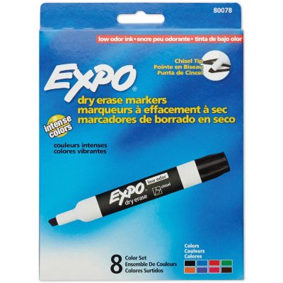 Expo - Low Odor Dry Erase Marker Starter Set, Assorted - 4 per Pack - Sam's  Club