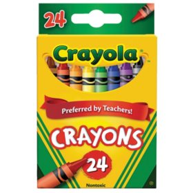 Crayola Classic Color Crayons, 24 Colors, Peggable Retail Pack