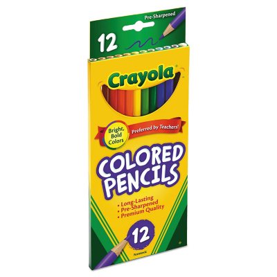 Colored Pencil Set, School Supplies, Assorted Colors, 36 Count, Long