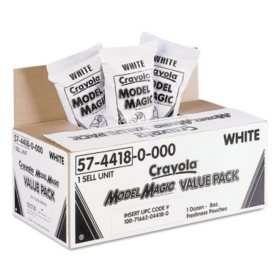 Crayola® Model Magic Modeling Compound, 8 oz, White, 6 lbs.