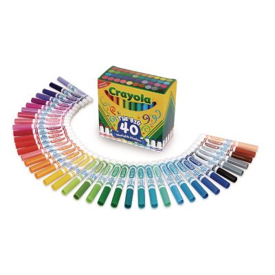 Crayola Original Marker Set Fine Tip Assorted Classic Colors Set of 10