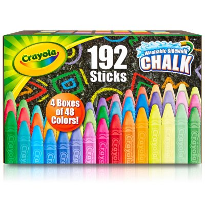 Crayola Sidewalk Chalk 36 Pack Washable Includes 6 Vivid Tropical Colors New