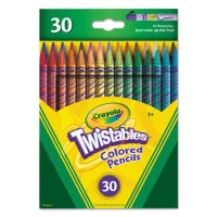 Crayola Twistables Colored Pencils, 30 Assorted Colors/Pack