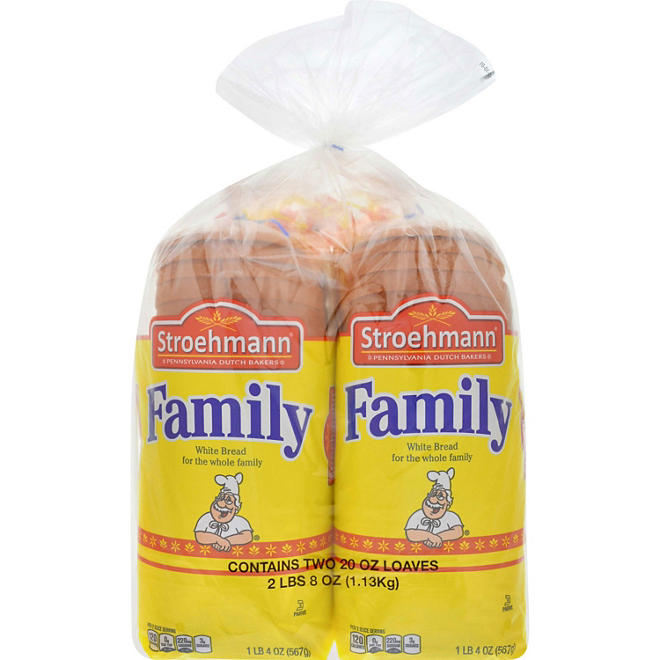 Stroehmann Family White Bread (20 oz., 2 pk.)