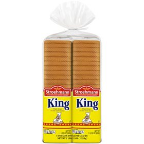 Stroehmann King Enriched White Bread 22 oz., 2 pk.