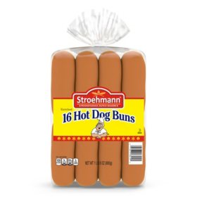 Stroehmann Enriched Hot Dog Buns 16 pk.