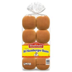 Stroehmann Hamburger Buns 24oz, 16ct