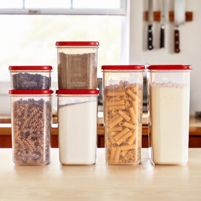 14-Piece Airtight Food Storage Containers Set with Lids for Flour, Sug