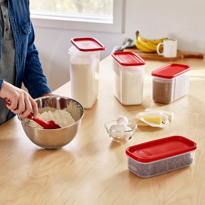 Rubbermaid Rubbermiad Modular Canisters Food Storage, 8-Piece Set, clear