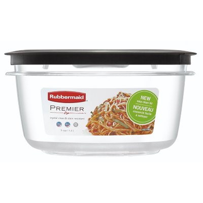 Rubbermaid Premier Easy Find Lids Food Storage Containers, 14 Cup, Gra –  ShopBobbys