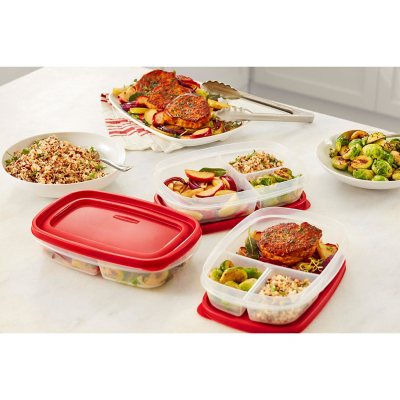 Rubbermaid Easy Find Lids Meal Prep Food Storage Containers, 14