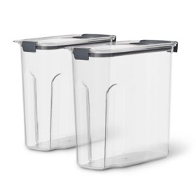 Rubbermaid Brilliance 18-Cup Cereal Pantry Storage, 2 Pack