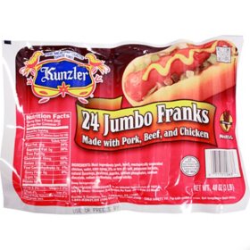 Kunzler Jumbo Meat Franks (24 ct.)