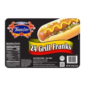 Kunzler Grill Franks - 3 lbs.