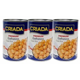 Criada Chick Peas 15.5 oz, 6 pk.