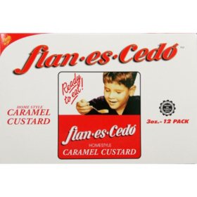 Flan Es Cedo Home Style Cheese Custard 3 oz., 12 pk.