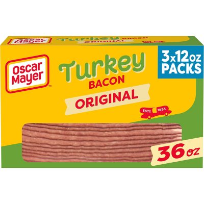 Oscar Mayer Original Turkey Bacon (12 oz, 3 pk.)