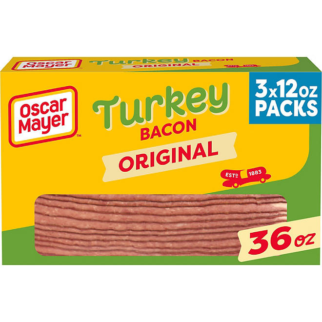 Oscar Mayer Original Turkey Bacon (12 oz., 3 pk.)