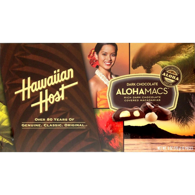 Hawaiian Host Dark Chocolate AlohaMacs 6 oz., 6 pk.