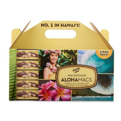 Hawaiian Host Milk Chocolate Alohamacs, 5 pk. - Sam's Club