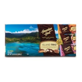 Hawaiian Host Island Trio Chocolate Covered Macadamia Nut Box