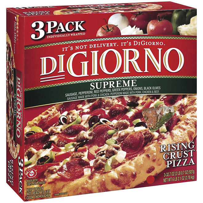 DiGiorno Rising Crust Supreme Pizza (32.7 oz. ea., 3 ct.)