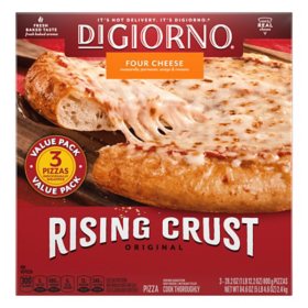 DiGiorno Original Rising Crust Four Cheese Pizza, Frozen, 3 pk.
