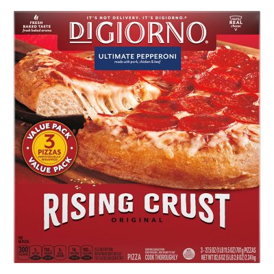 DiGiorno Original Rising Crust Pepperoni Frozen Pizza (3 pk.) - Sam's Club