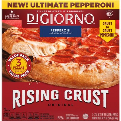 DiGiorno Original Rising Crust Pepperoni Frozen Pizza (3 pk.) - Sam's Club