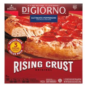 DiGiorno Original Rising Crust Pepperoni Pizza, Frozen 3 pk.