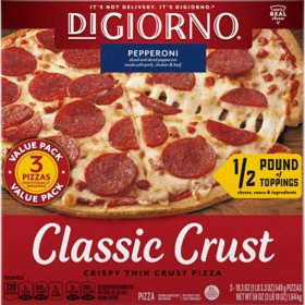  DiGiorno Classic Crust Pepperoni Pizza, Frozen, 3 pk.