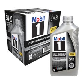 Mobil 1 5W-20 Motor Oil 6 pack, 1-quart bottles
