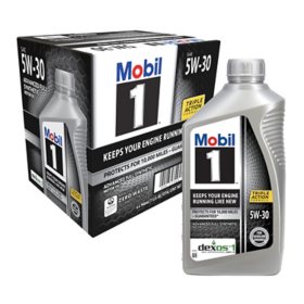 Mobil 1 5W-30 6 pk, 1 quart bottles