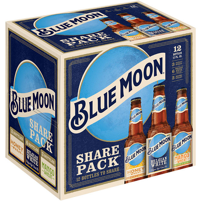 Blue Moon Variety Share Pack Beer (12 fl. oz. bottle, 12 pk.)	