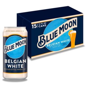 Blue Moon Belgian White Ale, 12 fl. oz. can, 15 pk.