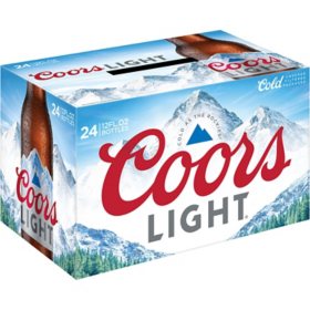Coors Light American Light Lager Beer (12 fl. oz. bottle, 24 pk.)