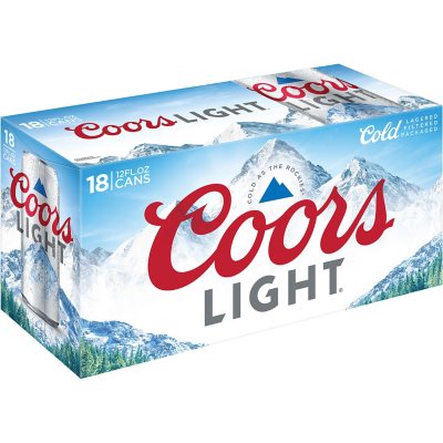 UPC 071990300173 product image for Coors Light American Light Lager Beer, 12 fl. oz. can, 18 pk. | upcitemdb.com