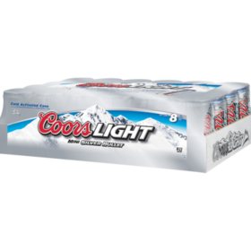 Coors Light 8 fl. oz. can, 24 pk.