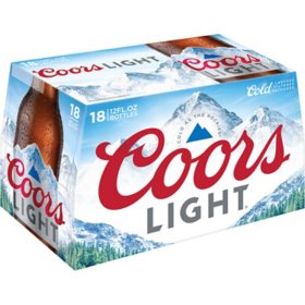 Coors Light American Light Lager Beer (12 fl. oz. bottle, 18 pk.)