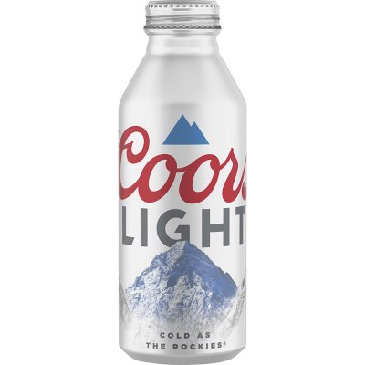 Coors Light American Light Lager Beer (16 fl. oz. aluminum bottle, 24 pk.) - Club
