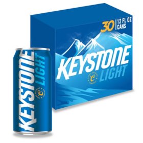 Keystone Light 12 fl. oz. can, 30 pk.