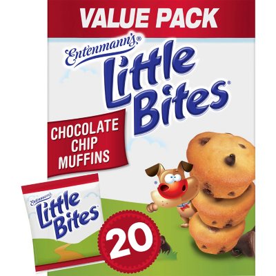 Entenmann's Little Bites Chocolate Chip Muffins (1.65 oz., 20 pk ...