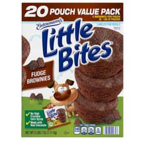 Entenmann's Little Bites Fudge Brownie Mini Muffins 1.95 oz., 20 pk.