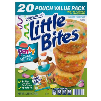 Entenmann's Little Bites Party Cake Muffins, 1.65 oz., 20 pk.