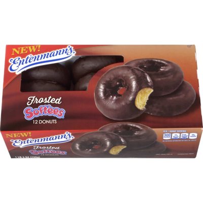 Entenmann's Chocolate Frosted Soft'ees Donuts (12 ct.) Sam's Club