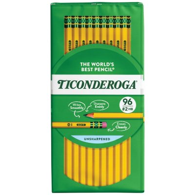 Ticonderoga Pre-Sharpened Pencil, HB #2, Yellow Barrel, 30ct. - Sam's Club