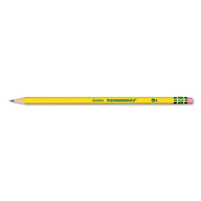 Graphite #2 HB Soft 10-Pack 33892 Pre-Sharpened Wood-Cased TICONDEROGA Pencils Yellow 