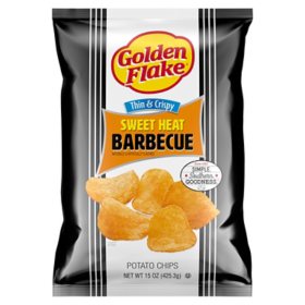 Golden Flake Sweet Heat BBQ Potato Chips, 15 oz.