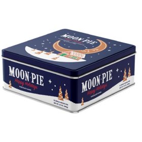 MoonPie Collectible Holiday Tin Single Decker Chocolate Marshmallow Pie (12 ct.)