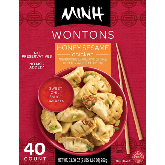 Minh Honey Sesame Wontons (40 ct., 33 oz.)